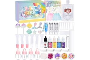 ‎JUYRLE JUYRLE Lipgloss Selber Lippenstift Making Kit, Kreative Bastelset Erwachsene DIY Set Mädchen Selber Machen, Ungiftig Lip Gloss Kosmetik Make up Geschenk für Frauen