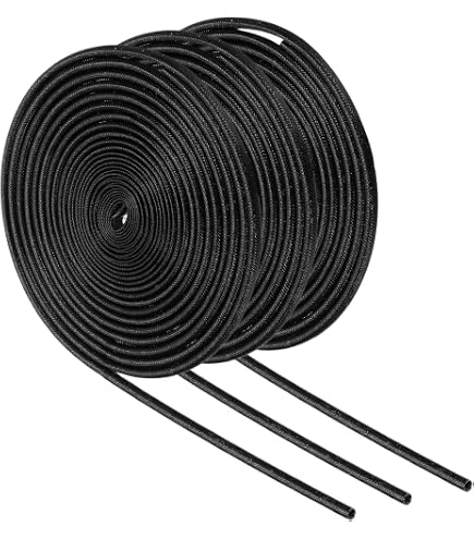 Sourcing Map Passacavi Antistress In PVC Per Cavi Elettrici 5 AWG - 10 Pezzi, Diametro 19 Mm, Nero