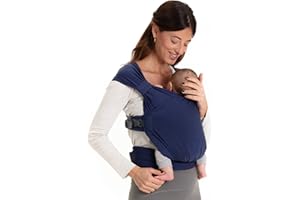 Boba Bliss Fascia Porta Bebe - Marsupio Neonato o Bambino 2 in 1 - Fascia Neonato Senza Nodi - Ideale per la Salute dei Fianchi - Marsupio Bambino Soffice ed Ergonomica - 3,2 a 16 Chili