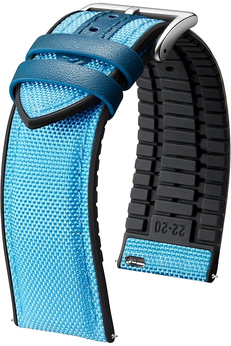 Cinturino Orologio Pelle Cinturino Orologio Ibrido Pelle-Silicone