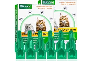 Fllea och fästingskydd för katter och kattungar, naturliga kattavmaskningsdroppar, 2 x 6 pipetter Fllea- och fästingskydd, sä