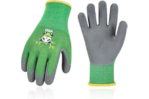 Vgo... 1 Par Guantes de Jardinería para Niños, Guantes de Trabajo en el Jardín para Niños, Guantes de Seguridad (RB6026-KID)