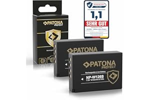 PATONA Protect 2X Akku NP-W126s NP-W126 1210mAh, NTC-Sensor V1 Gehäuse, kompatibel mit Fuji Fujifilm X-M5 X100F X100VI X-S10 X-T20 X-T30 II X-T5 X-T50 XA1 XA2 XA3 XA5 X-M5