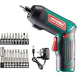 Electric Screwdriver, 6N·m and 2000mAh HYCHIKA 3.6V Cordless Screwdriver with 20 Accessories, Work Light, Charger and Magneti