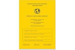 ‎SELLERROCKET International Vaccination Certificate/Book/Card in Yellow