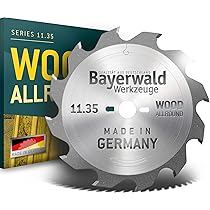 Bayerwald - Lame De Scie Circulaire Portative Carbure De Tungstène Pour Le Bois - 230 Mm X 2,5 Mm X 30 Mm | Denture Alternée (12 Dents/très