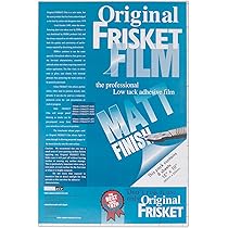 Frisket Low Tack Film Matt Roll, Clear, 254mm X 3.66m, Fine Cut Vinyl Cuts Cleanly Removable Adhesive Self Adhering Durable For Pencil Drawing