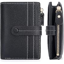 Portafoglio Piccolo Donna Hkcluf Portafoglio Corto Donna AfitLulu - EcoPelle Multi Scomparti, Chiusura Metallica Portafoglio Compatto Per Viaggi - 5
