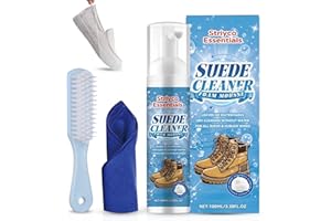 Striyco Essentials Suede Shoe Cleaner Kit with Brush, Cleaner for Suede, Nubuck, Knit, Boots, Trainers and Sneakers