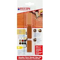 edding 4-8902-1-4608 Holzboden-Reparaturwachs-Set 8902 DIY, buche