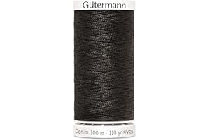 ‎NÄHMIT Nähmit - Gütermann DENIM 100-Meter Jeansgarn hochwertig und reißfestes Nähmaschinengarn + GRATIS FARBKARTE (A16-2330)