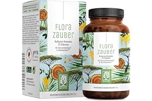‎NATURTREU NATURTREU® Florazauber Kulturen Komplex magensaftresistent & vegan - 23 Bakterienstämme ohne Inulin - Komplex u.a. mit Lactobacillus & Bifidobakterien, 60 Kapseln