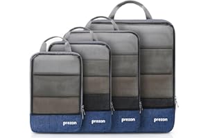 Prezon Kompresyjne kostki do pakowania, zestaw organizerów bagażowych, rozszerzane, w podróż, do przechowywania w domu