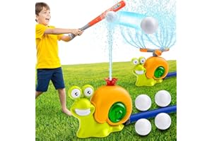 KMMIFF Water Sprinkler Baseball Toy for Kids: Garden Toys for Toddlers Age 3-5 - Outdoor Toys for 4 5 6 7 Year Old Boys Girls Birthday Gifts - Summer Toys for Kids 8-12 Water Play Splash Pad