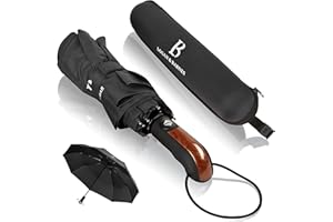 LOGAN & BARNES Parapluie Homme Luxe - Parapluie Pliant - Parapluie Anti Tempete jusqu'à 140 km/h Parapluie Resistant - Parapluie Isotoner Modèle Glasgow