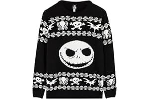 The Nightmare Before Christmas Pesadilla Antes de Navidad Jack Skellington de Punto Jumper
