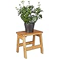 Sgabello Poggiapiedi In Bambù Relaxdays - 24,5x25x27 Cm, Portata 100 Kg, Naturale Per Casa E Bagno - Foto 10