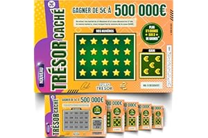 NOZHAM® X6 Cartes à gratter Annonce de Grossesse TRÉSOR CACHÉ (15cm x 10cm) La Surprise Originale pour révéler sa grossesse en Famille ou entre Amis