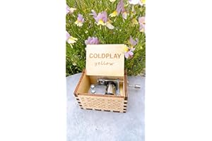 Breizh Licence Carillon in legno, Music Box, Coldplay - Yellow