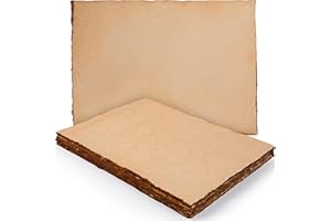 WANDERINGS Wędrówki Ręcznie Robiony Papier Czerpany W Stylu Vintage-25X30 Cm-25 Pustych Arkuszy-Akwarela, Media Mieszane Dla Pisarzy, Artystów-Obrazy, Plakaty,-Bardzo Gruby Papier Makulaturowy 300 Gsm