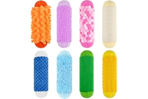 Bouiexye 8 PCS Sensory Toys Assorted Textured Sensory Early Sensory Exercise Sensory Bar Toys for Kids Baby Classroom Preschoolers Kindergarten Autism Educational Toys