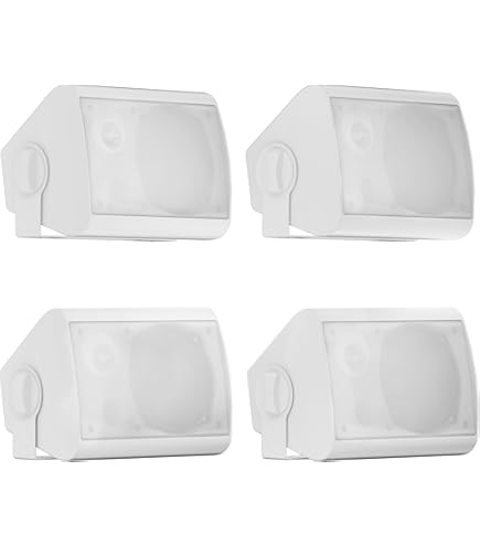 Enceinte étanche IP66 800W Haut-parleur Extérieur Herdio Étanche IP66 - 800W Crête - Support Mural Rotatif - Stéréo 2 Voies Haut-parleur 800w Support Mural