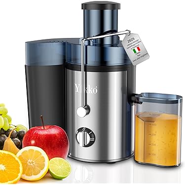 Estrattore Di Succo A Freddo Bocca Larga - Facile Da Pulire, Senza BPA, Per Frutta E Verdura - Foto 4