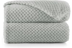DecoKing gosig filt 70 x 150 cm stålfilt mikrofiber levande filt överkast fleece mjuk mjuk gosig skandinavisk stil grå antrac