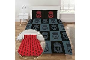 LIVERPOOL F.C. dreamtex Liverpool Checkerboard Double Reversible Duvet Set