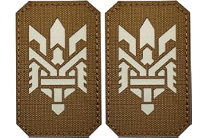 ODSS Parches de Ucrania Trident brillantes oscuros militares morales tácticos luminosos parches emblemas, insignias con cierre de velcro en la parte trasera