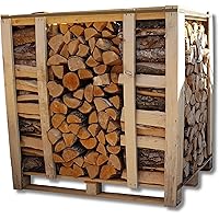 Brennholz Palette Hart-/Laubholz Mix 25cm Scheitlänge trocken & ofenfertig 1RM = ca. 1,2 Ster = ca. 1,5SRM-m³ Kamin Ofen…