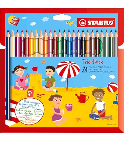 Caneta Hidrográfica Faber- Castell 24-cores Jumbo Triangular