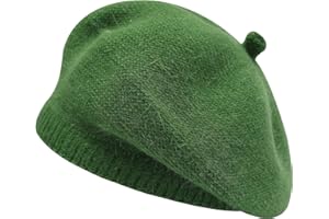 ZLYC Bérets d'hiver pour Femme en Cachemire français Chaud avec imprimé Classique