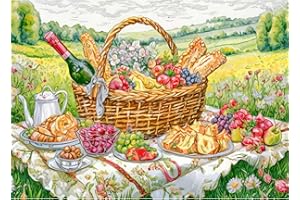 TangComplete - Picnic - Jigsaw Puzzles for Adults 1000 Piece, Challenging Puzzle Games, Jigsaws 1000 Pieces, Difficult Hard Jigsaw Puzzles for Adults