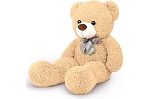 Sausudols Orsacchiotto Gigante Orso di Peluche XXxL Orsacchiotto di Peluche 140cm Regalo per Compleanno Natale e San Valentino Marrone Chiaro