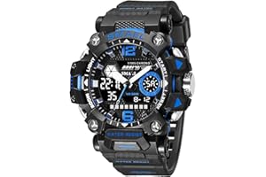 SMAEL Men's Military Watch Outdoor LED Digital Watch Waterproof Tactical Army Wrist Sports Watches for Men 8072