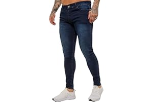BRAND KRUZE Designer Mens Jeans KZ106 Skinny Slim Fit Casual Super Stretch Denim Trousers Pants