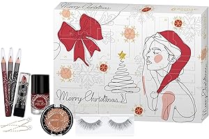‎BOULEVARD DE BEAUTÉ Boulevard de Beauté - Kosmetik-Adventskalender, 24 Days of Beauty, 24 Make-Up Überraschungen, Highlights für Augen, Lippen und Gesicht, in edler Box, tolle Geschenk-Idee für Mädchen und Frauen