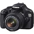 Canon EOS 1100D EF-S IS II Lens 12MP SLR Camera 2.7 inch LCD - Black (Renewed)