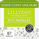 LILLYDOO Diapers, Size 3 (6+ kg), 87 pcs., Leak Protection | Skin-friendly diapers: extra soft, perfume and lotion free and d