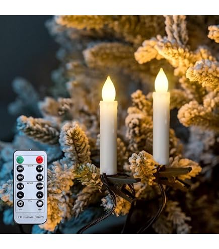 Guirlande Lumineuse LED Pour Sapin De Noël - 30 Bougies, 9 M, Télécommande, étanche IP54 - Intérieur Et Extérieur