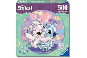 Ravensburger - Puzzle 500 Pezzi Disney Stitch | Puzzle Per Adulti 500 Pezzi | Puzzle Adulti Per Bambini Dai 14 Anni In Su | Regalo Compleanno Per Bambini Dai 14 Anni In Su | Misure 52x52cm