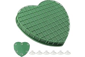 WEXFFU Mousse Florale 31 * 31 * 4cm Mousse pour Fleurs Grille Mousse Florale et Ventouses,pour FêTes,Voiture,Mariage,Cadeaux,Fleurs FraîChes,Mousse Anniversaire