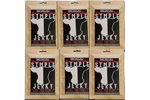 BEN JACOBS Beef Jerky Carne de vaca Caja de muestra de cecina, 6 x 50 g, carne de vacuno austriaca de primera calidad alimentada con pasto, sin aditivos ni conservantes (6 x 50g, Salt & Pepper)