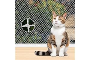 Katzennetz für Balkon, 10x3m Transparentes Katzenschutznetz, Katzennetz Drahtverstärkt, Transparent Schutznetz für Katzen, Katzenschutznetz Drahtverstärkt Balkonnetz von Terrassen Fenstern Zäune