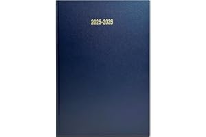 PRECIOUS LONDON 2025-2026 Academic Diary A5 Day a Page Appointment Mid Year Organiser Student Teacher Planner (Navy Blue)