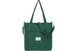 Makukke Bolso de Hombro para Mujer - Bolso de pana de 2 Piezas Bolso de Hombro para Mujer Bolso con asa para Mujer para Viajes Diarios, de Oficina, Escolares y de Compras
