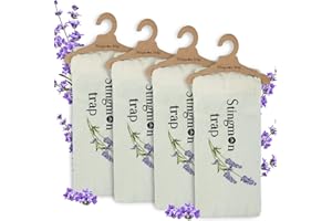 Stingmon trap Antipolillas 4 Pcs Trampa Polillas Bolsita de Lavanda Anti Polillas Atrapa Polillas Ambientador Armario Ropa