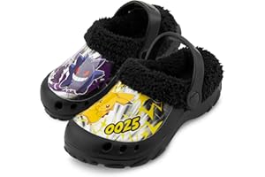 Get Trend Zoccoli Bambino e Adolescenti, Invernale Fodera in Pile Pantofole Invernali, Cinturino Slip-on, Regalo Ragazzo