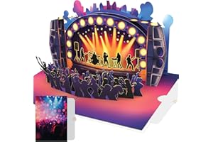 PACKLIST® Tarjeta Pop Up para Entradas de Concierto – Regalo 3D Musical para Cumpleaños y Aniversario, Vale Original para Fans de la Música y Festivales!